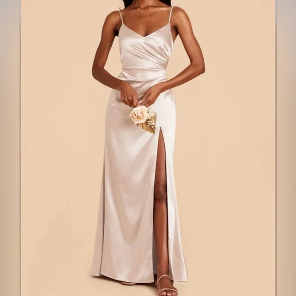 sachin and babi light blue dress Champagne Satin Twill Bridesmaid Dresses
